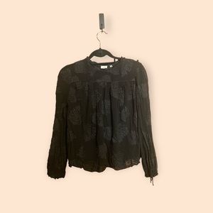 Wilfred Black Blouse | Size Small | Lace